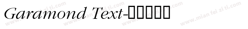 Garamond Text字体转换